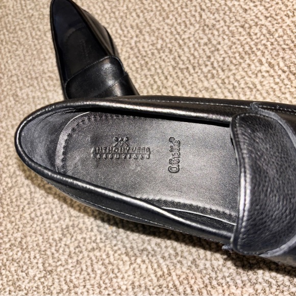 Classic Black Leather Penny Loafers